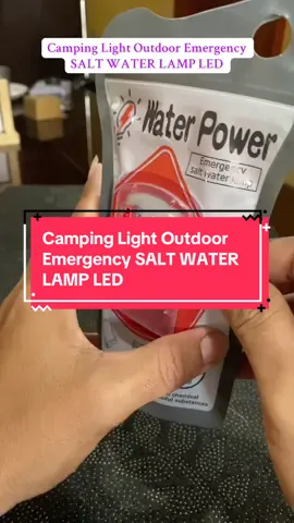 Camping Light Outdoor Emergency SALT WATER LAMP LED