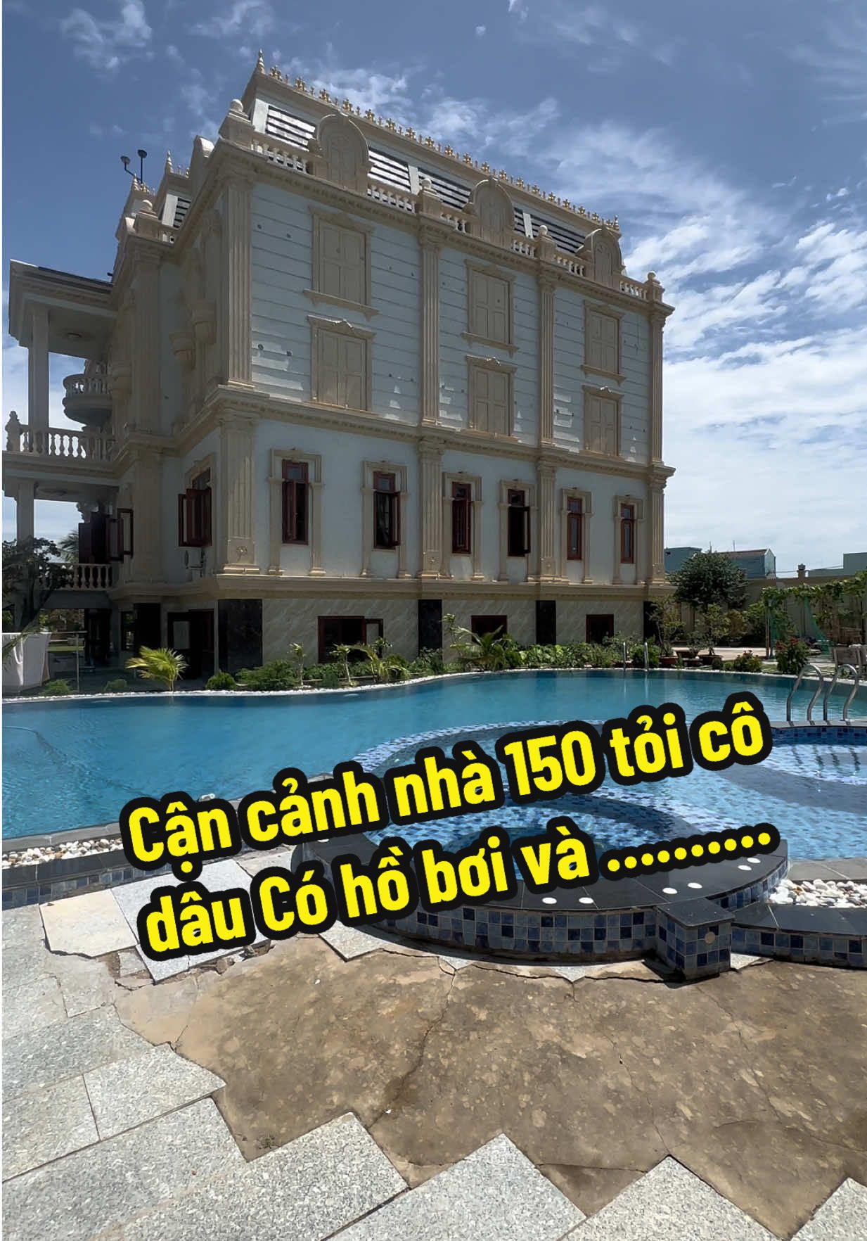 Cận cảnh nhà cô dâu 150 tỏi có hồ bơi tại sông đốc cà mau #xuhuong #đámcưới #damcuoimientay #trangtríđámcướicàmau #decorngocnhu #trangtringocnhu @TRANG TRÍ TIỆC CƯỚI NGỌC NHƯ 