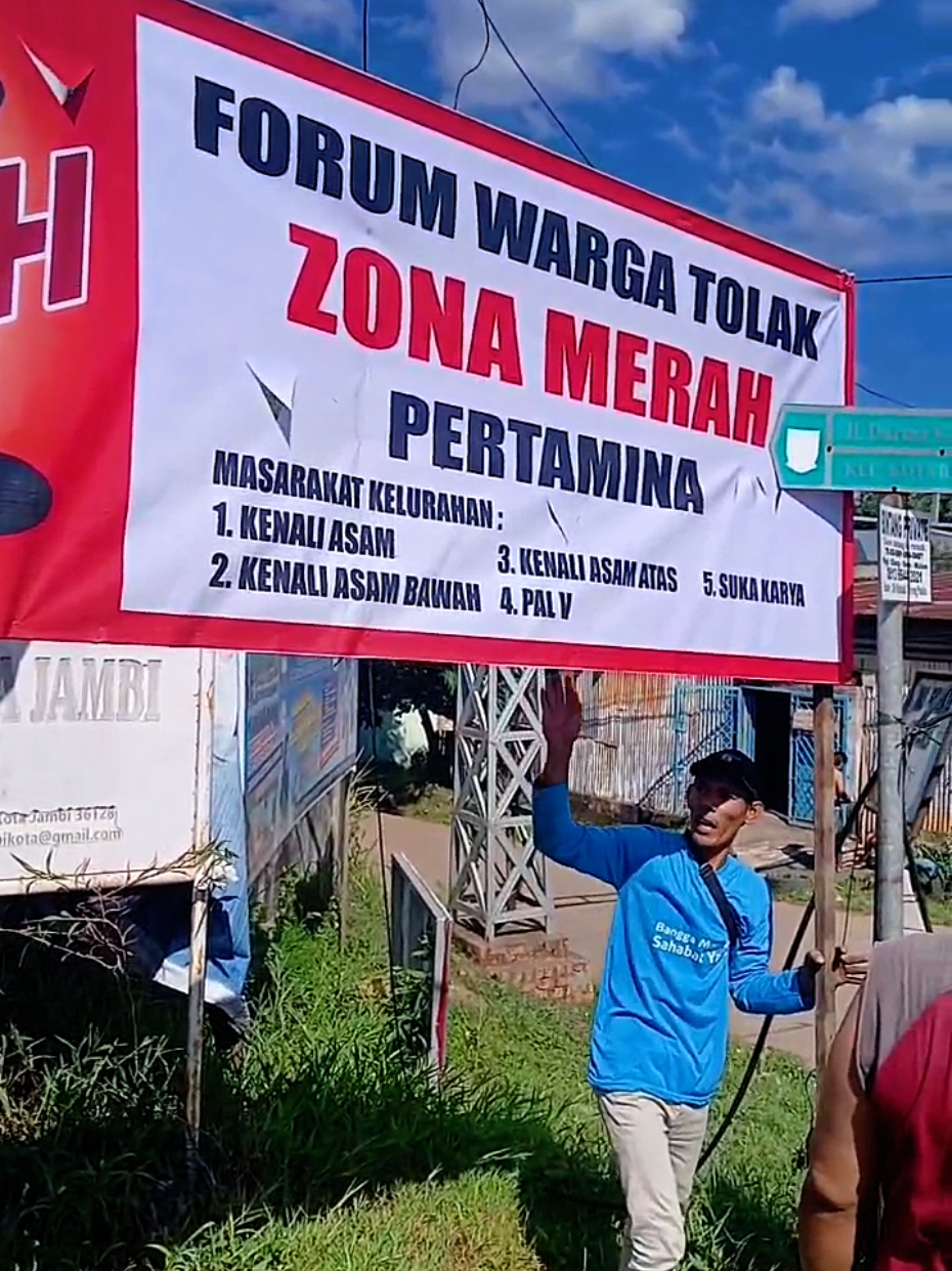 merasa dirugikan, warga 5 kelurahan tolak zona merah #pertamina  #ceritajambi #zonamerah #viral #fyppppppppppppppppppppppp 