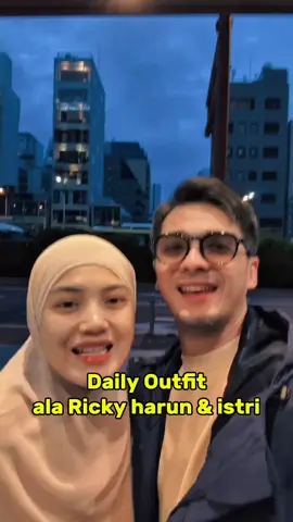 Daily outfit ala pasangan best couple😎 #rickyharun #ggs #dailyoutfit #fyp 