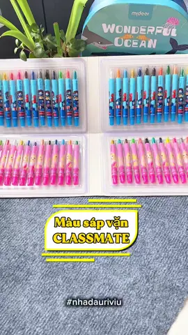 Màu sáp vặn nhà Classmate đúng đỉnh luôn ấy các bác ạ. Giao diện đẹp quá chừng mà dùng sạch lại tiện nữa😍#classmate #butsapvan #penpaper #nhadauriviu 