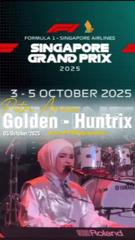 Golden huntrix - Putri Ariani Live F1 Singapore Grand Prix 2025 #putriariani  #golden #hunterxhunter #f1 #singapore 