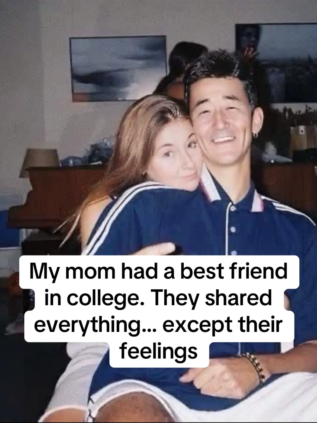 My mom had a best friend in college. They shared everything… except their feelings. She loved him but thought he liked other girls. He loved her but thought she had too many admirers. So neither said a word.#FamilyDrama #lifestories #NewMomLife | 00362