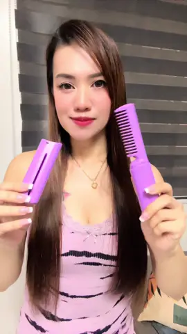 Hair Straightener Comb 2 in1 Portable Hair Straightener And Curler Fast Heating Wireless Hair Straightener Comb Negative Ion USB Hair Iron Anti Scald hair straightener Rebonding Brush #hairstraightener #Haircomb #Haircare #trending #hairstyle 