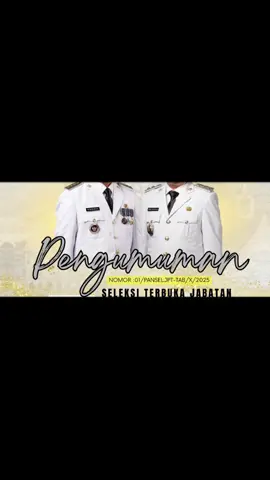 Seleksi Terbuka untuk jabatan esselon 2. Silahkan diikuti untuk bergabung dalam team work yang solid, inovatif, berintegritas, kompeten untuk mewujudkan Tabalong SMaRT🙏🙏👍