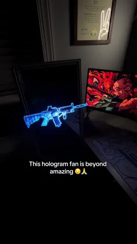 You need this in your room now! 🤣🔥 #tiktokmademebuyit #hologram #holographicfan #roomdecor #tiktokshopfinds 