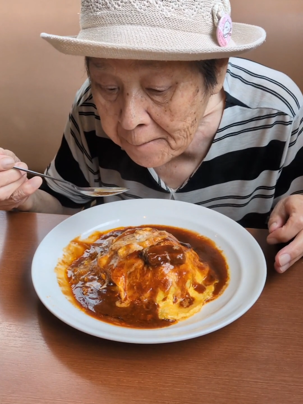 ガストに食べに来たよ #ガスト　#オムライス 　#おばあちゃん