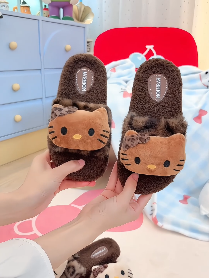 Dép Lông Quai Ngang Nữ  Mèo To #deplong #deple #depnu #depnuthoitrang #depxinh #depditrongnha 