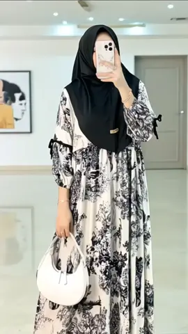 Middi Dress Pita Lengan Balon Bahan Rayon Diamond Bunga Cantik#dress #daster #dasterviral #dastermurah #dasterrayon 