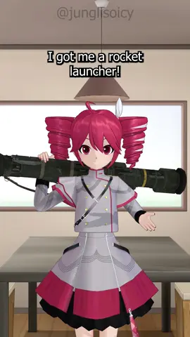Teto got her hands on a rocket launcher #fyp #kasaneteto #teto 