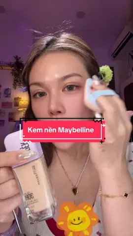 Kem nền Maybelline nắp tím #viral #beauty #makeup #goccongai #lamdep 