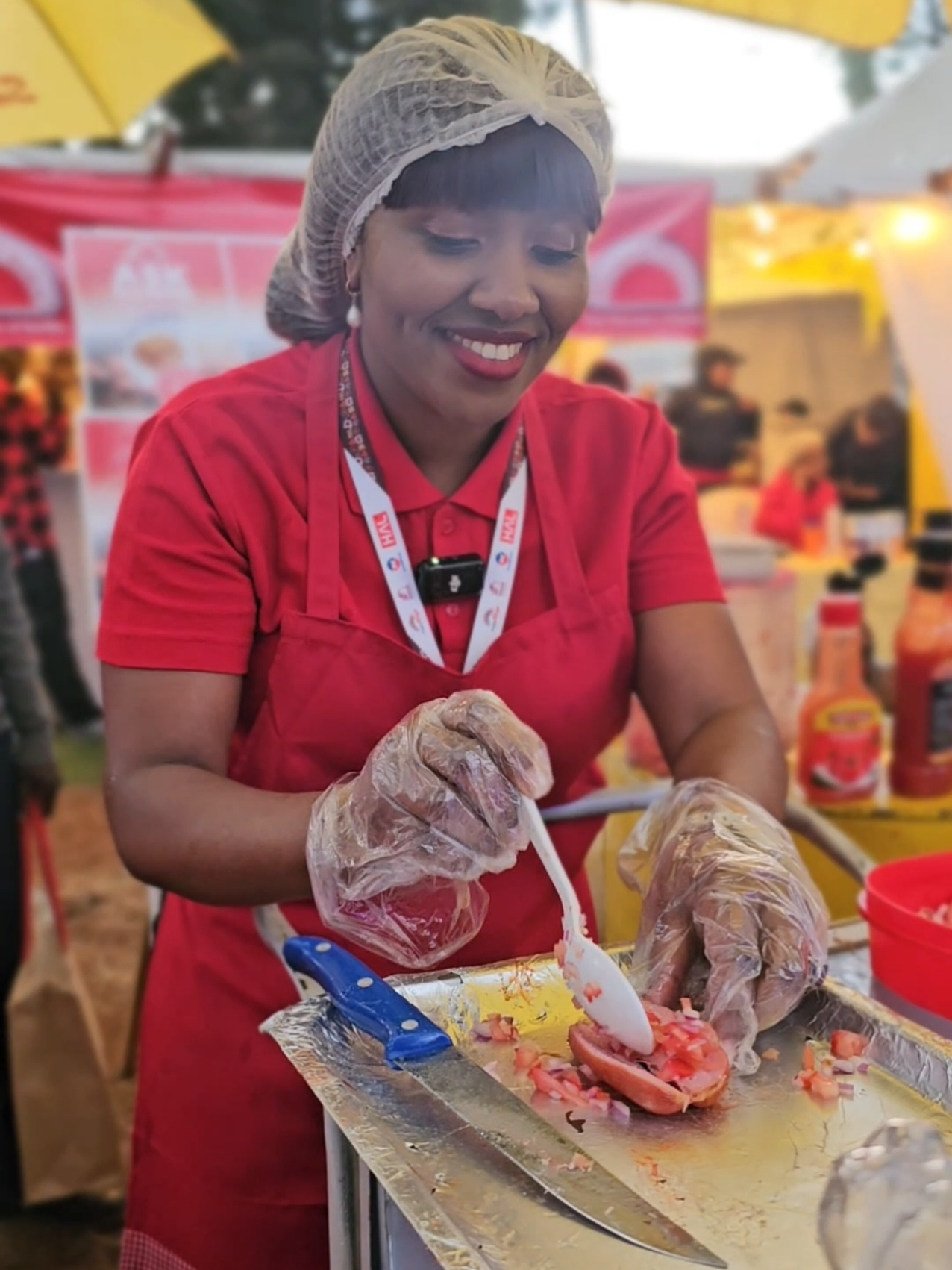 Our CEO Madam Felisters Mutugu welcomes you to @farmerschoice.ke Village Market and @smokies_ke Hub at Nairobi ASK Show this weekend,  which is happening at Jamhuri Park Grounds! We have our tasty ready to consume products as well as raw products for you to purchase  See you at our Village and Hub! #MyTimelessJoy #FarmersChoiceTimelessJoy