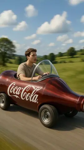 Coca Cola bottle car #ASMR #ai #fyp #funnyvideos 