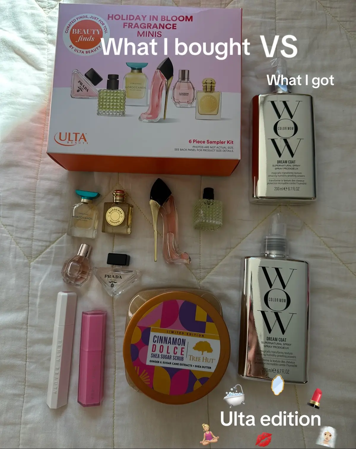Utterly obsessed with @Ulta Beauty 🧖🏼‍♀️💋🪞🛁🧘🏼‍♀️#fyp #beautytips #girly #microinfluencer #viral @Color Wow Hair @Tree Hut @Fenty Beauty @Burberry @Moroccanoil @Prada @Valentino.Beauty @Viktor&Rolf Fragrances @Carolina Herrera 