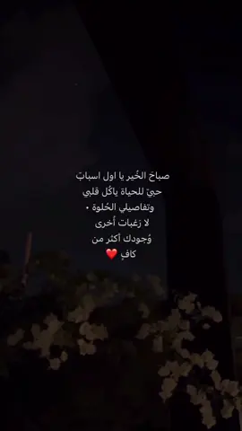 وجودك أكثر من كاف 💕 #صباح_الخير #حبيبي #فوريو #الشعب_الصيني_ماله_حل😂😂 #اكسبلور 