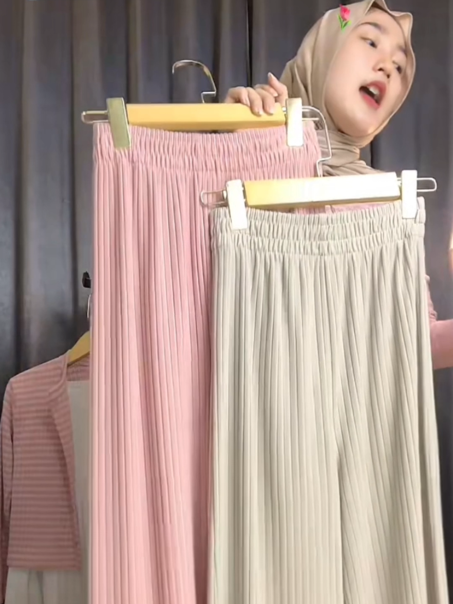 Davelline Celana Kulot Knit Berkualitas Kinan Knit Pants Premium Basic Lembut Panjang #celanakulot #celanawanita #celanakekinian #rekomendasi 