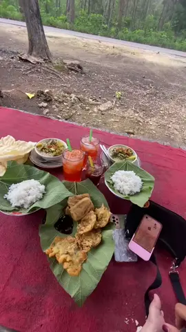 jannn syahduu tenan mangan nde tengahh alas ngeneee opo jajal asem