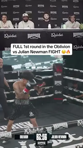 FULL 1st round in the Oblivion vs Julian Newman FIGHT 😯🔥 #oblivion #juliannewman #boxing 