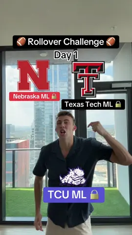 Swick X Rollover Challenge 🏈 #cfb #cfbpicks #nebraska #texastech #tcu 