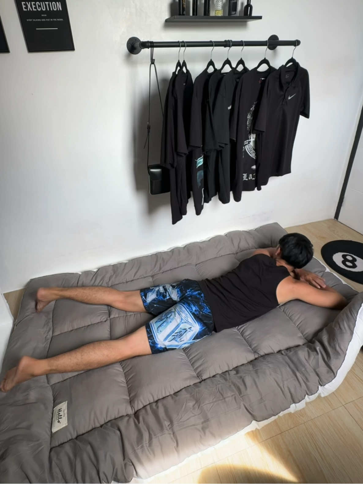 Perfect tong foldable mattress kapag naka apartment kayo #foldablemattress #mattress #fyp 