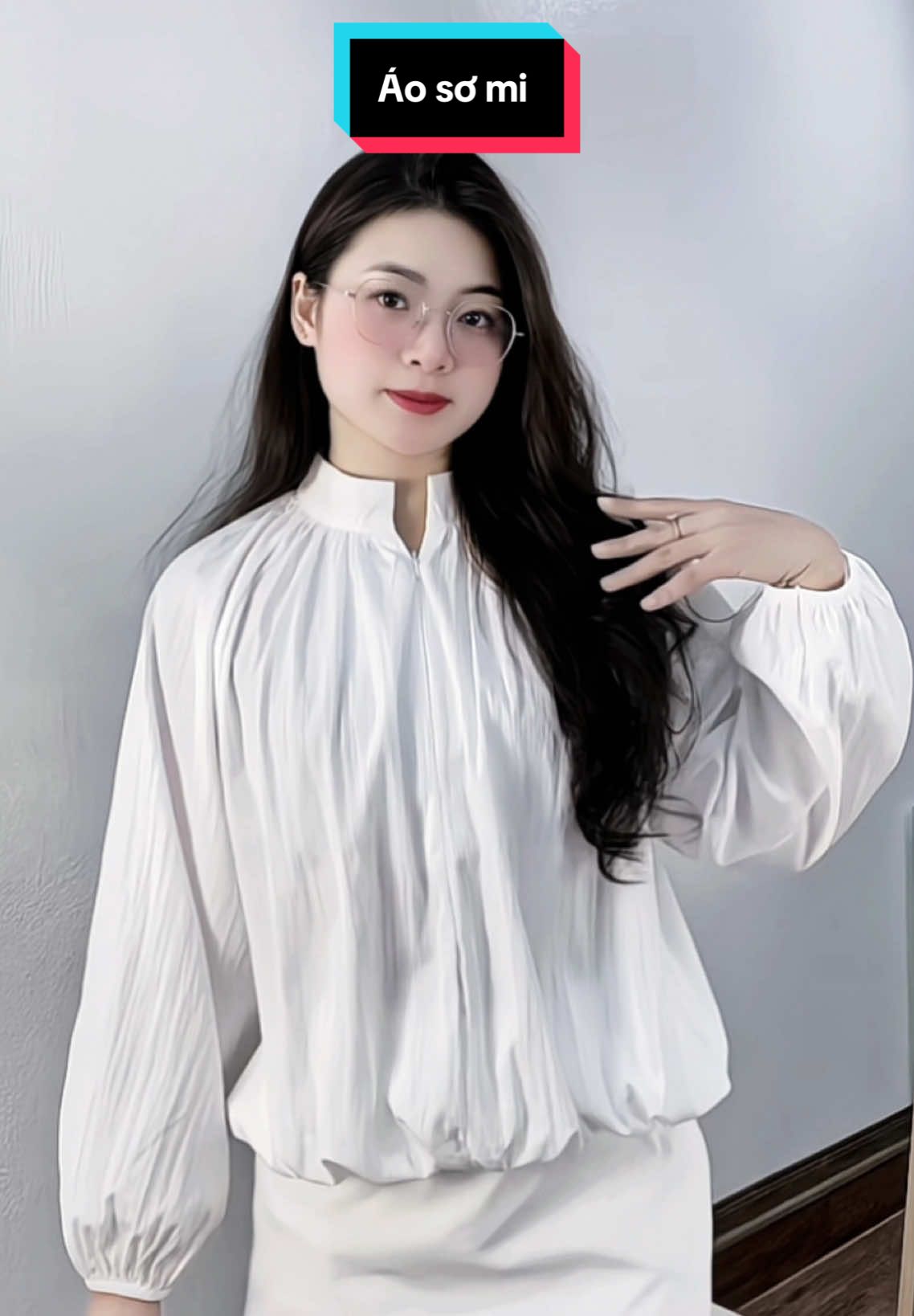 Áo sơ mi cổ trụ kéo khoá #xuhuong #viral #somi  