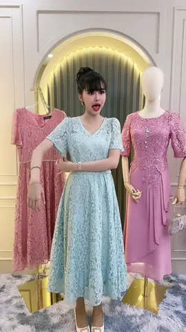 เดรสยาวแบบผ้านุ่มๆใส่สบาย แต่ยังสวยมาก ต้องรุ่นนี้ 🌸 #เดรสลูกไม้ #ราคาดี 