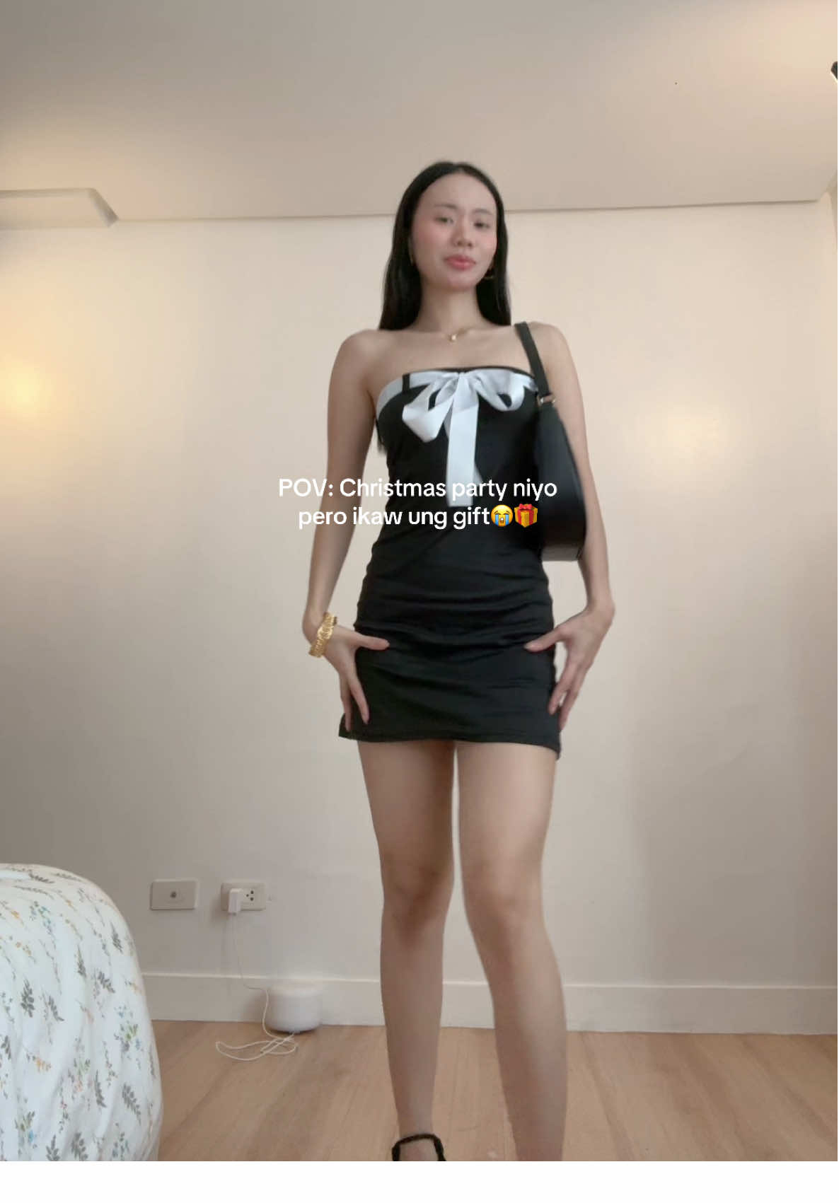 Outfit mo sa Christmas party 😭🤣#christmasoutfit #christmasparty #OOTD #minidress #fyp #foryou 