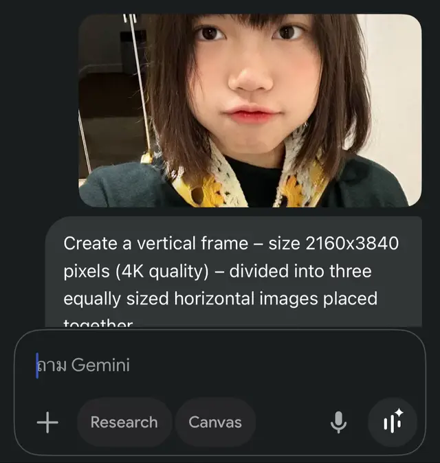 Create a vertical frame – size 2160x3840 pixels (4K quality) – divided into three equally sized horizontal images placed together. The main character is based on the reference face, hairstyle, and body: a young figure with an expression of sadness and nostalgia, deep eyes radiating loneliness. The outfit is a black Japanese school uniform (seifuku) similar to the protagonist in Silent Hill F, with a dark, melancholic tone, and a black scarf. The overall atmosphere is covered in white snow, with a cold color palette that evokes melancholy and solitude. Surrounding the character are red spider lilies (Higanbana) growing sparsely from the snow — not too many, not too few — adding a subtle touch of mystery and symbolism of death and memory. Image 1 (portrait): The character holds a transparent umbrella, turning their head slightly back while looking directly at the frame. The expression is sorrowful with soulful eyes. The background is blurred with snowy whiteness and a few scattered red Higanbana near the ground. Image 2 (full body): The character, with the umbrella, stands alone in a vast snowy field, walking slowly while gazing at the sky. The camera angle looks downward from above, as if the character is raising a hand to catch falling snowflakes. Around them, a few red spider lilies sprout from the snow, their color contrasting with the white field. In the distance, a few bare, leafless trees stand. The scene conveys smallness and isolation against the vastness of nature and evokes a feeling of sorrowful beauty. Image 3 (close-up): A zoomed-in shot of the character’s face, looking directly into the camera with sad deep soulful eyes The gaze is sorrowful and reflective, evoking loneliness, yearning, and melancholy. Softly falling snow and blurred red Higanbana in the background enhance the emotional depth and solitude of the moment.#Gemini 