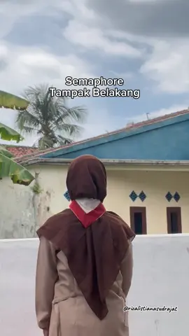 Semaphore Tampak Belakang #semaphore #pramukaindonesia #pramuka #pramukagupita #pramukajaya 