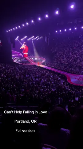 The Portland cover song is Can’t Help Falling in Love by Elvis!  What a great night it was🤩 #bensonboone #americanhearttour #bensonbooneconcert #canthelpfallinginlove #elvispresley 