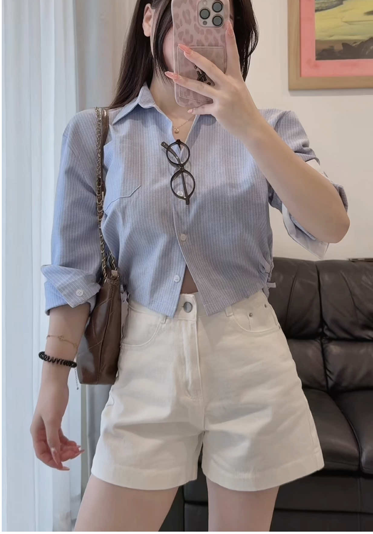 Quần short lưng cao form đỉnh điên 🌝💖 #h2oclothing #thequao #quanshortnu #quanjeannu #quanshortkaki 