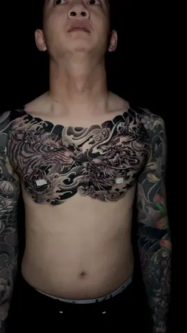 Hoàn thiện full ngực Long Hổ Tranh Đấu ..🔥. #xăm_hình_thanh_hoá #xăm_hình_nghệ_thuật #xuhuong #trending #tattootiktok🔥🔥 