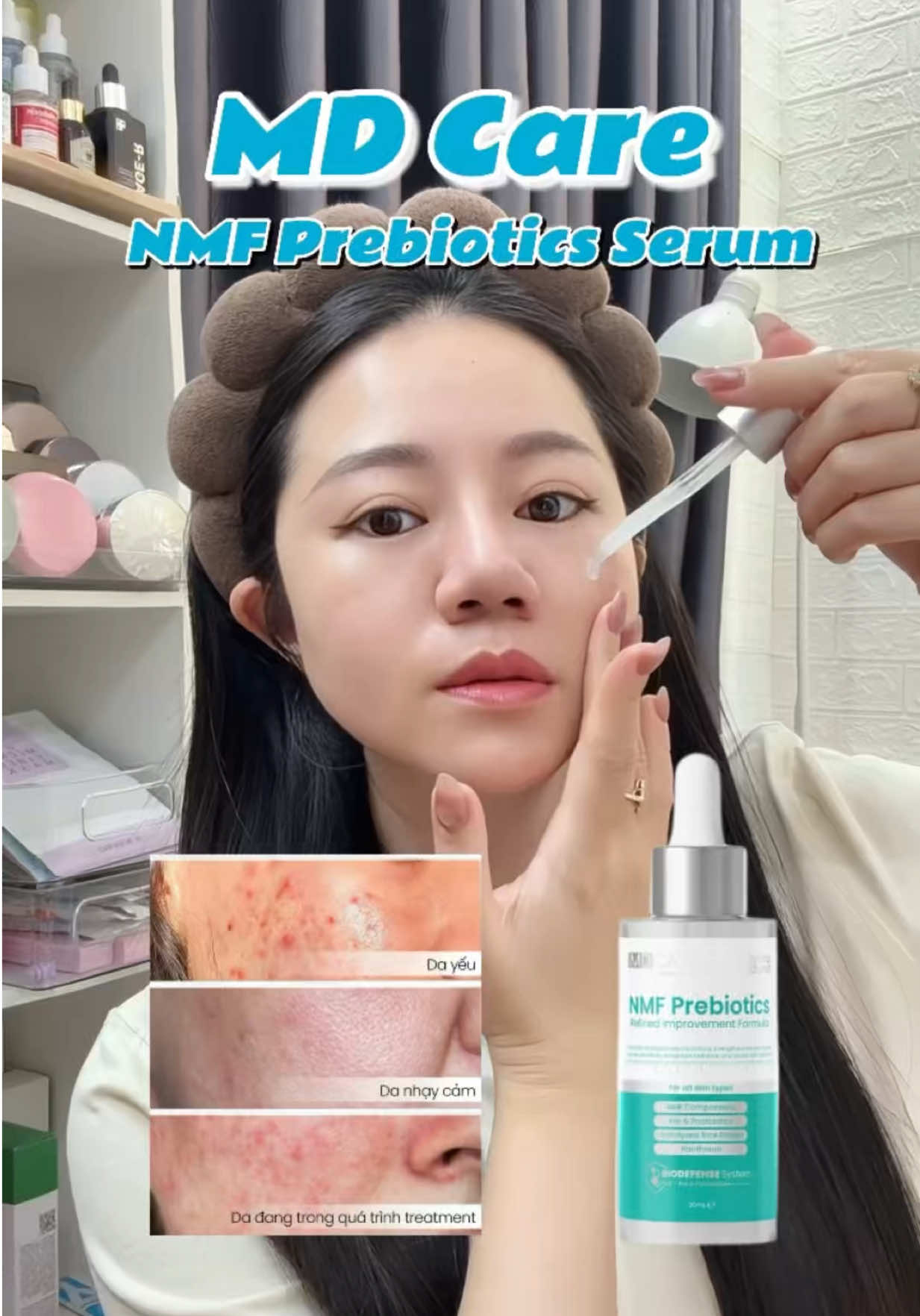 Serum phục hồi, cân bằng hệ vi sinh trên da cực xịn xò đáng viral nhà MD Care ✨👍👍👍 #mdcare #mdcarevietnam #serumnmf #skincare #nghiatruongreview 