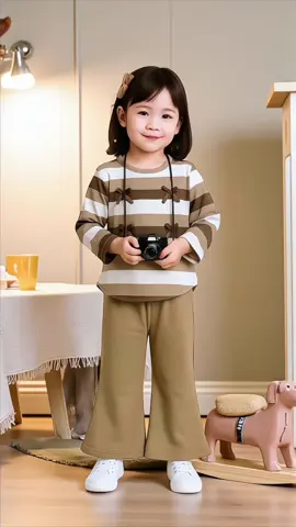Baju anak perempuan setelan anak atasan panjang dan celana cutbray