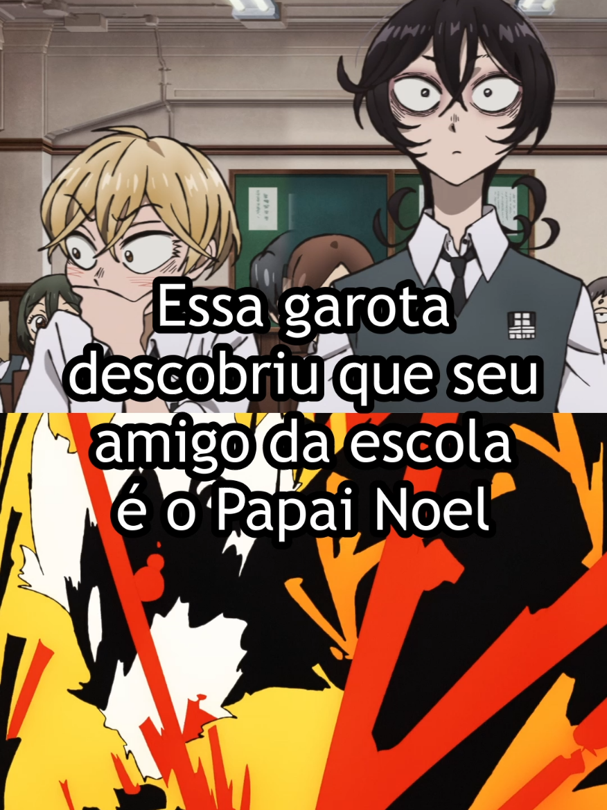 Essa garota descobriu que seu amigo da escola é o Papai Noel #anime #otaku #sanda #sandaanime 