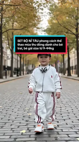 SET BỘ NỈ TÀU phong cách thể thao mùa thu đông dành cho bé trai, bé gái size từ 9-44kg. chất nỉ tàu mềm mịn, #thoitrangtreem #fyp #xuhuong #trending #set 