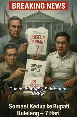 🚨 Somasi Kedua Resmi Dilayangkan! Dua mantan ASN menantang Bupati Buleleng soal tuduhan perselingkuhan yang jadi dasar pemecatan. ⏳ Waktu 7 hari sudah berjalan… Jika tak ada jawaban → kasus siap masuk ranah pidana ⚖️ #Buleleng #Somasi #ASN #BeritaBali #fyp 