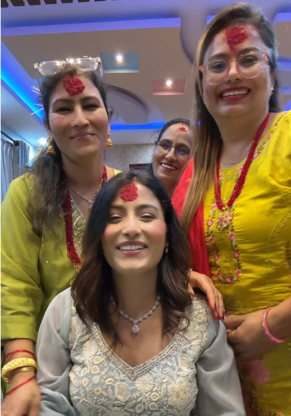 With my favorite people @shova @Gita Poudel @Kalpu 