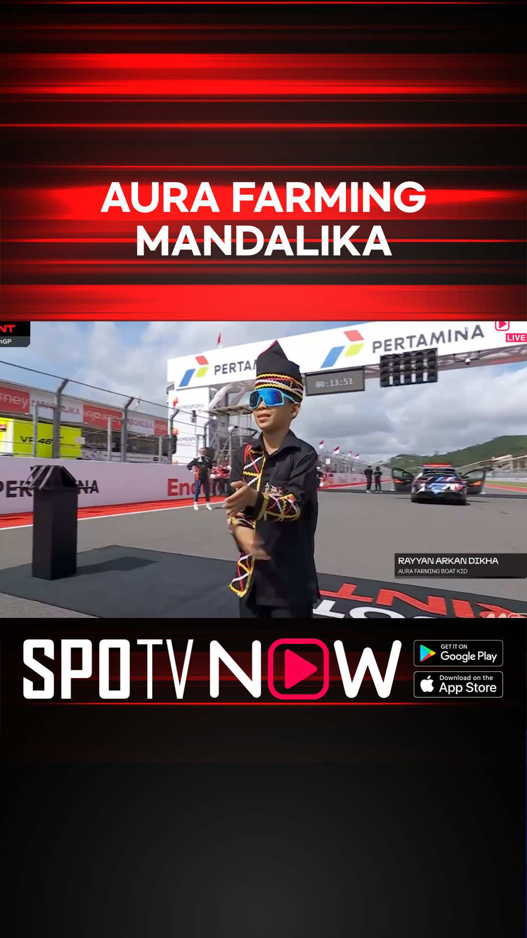 #MotoGP 🏍 - Bocah pacu jalur jadi pembuka sprint race hari ini #IndonesianGP  Saksikan Balap MotoGP™️ di SPOTV NOW! ⏭️ https://onelink.to/spotv_indonesia   Follow kami untuk konten EKSKLUSIF MotoGP™️ lainnya! 🏍🏁 #SPOTV #SPOTVIndonesia