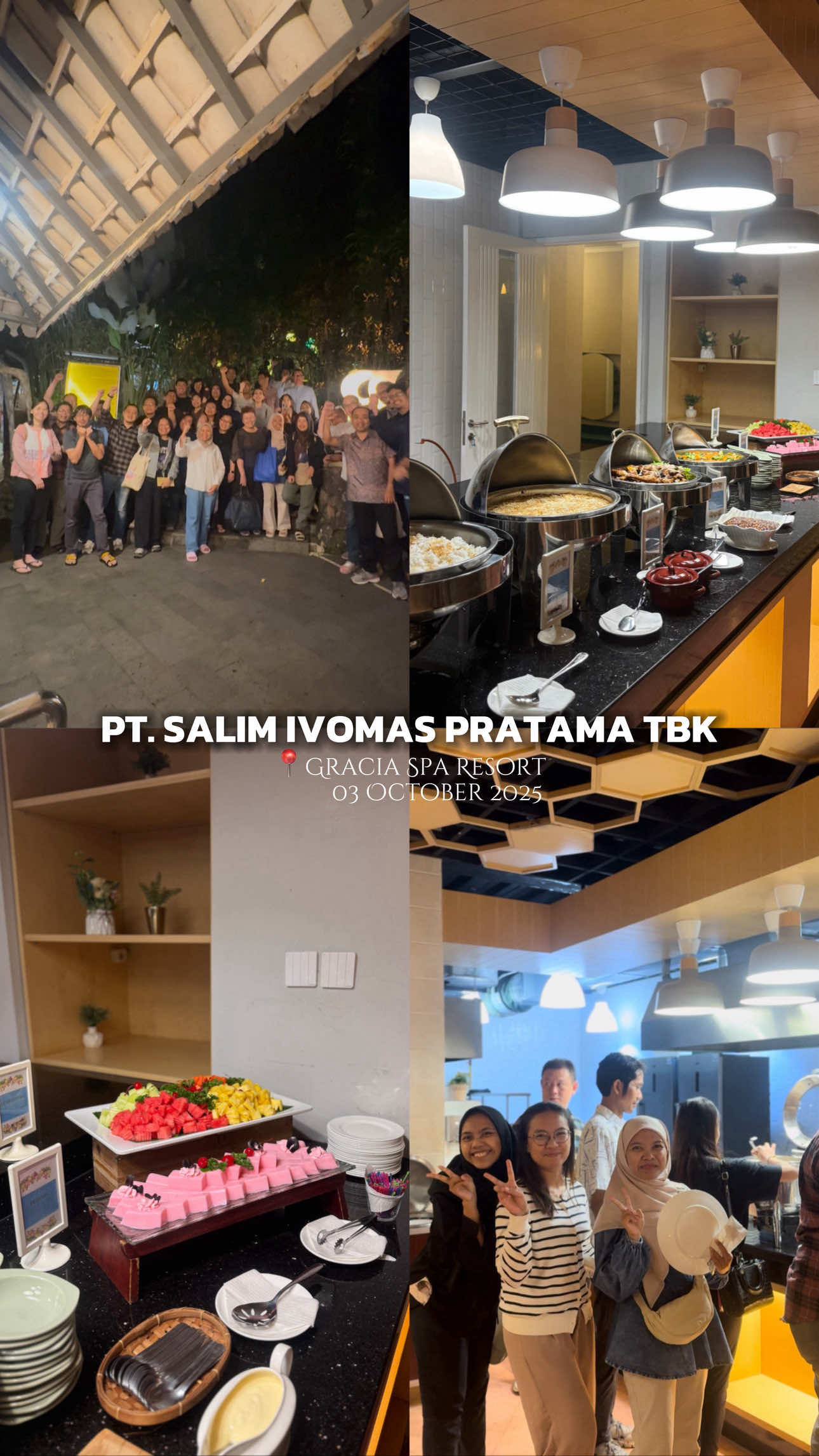 Pool and dinner  PT. Salim Ivomas Pratama Tbk . . . #graciaspa #kawahratupool #hotspringpool #bimoli #ptsalimivomaspratama                        