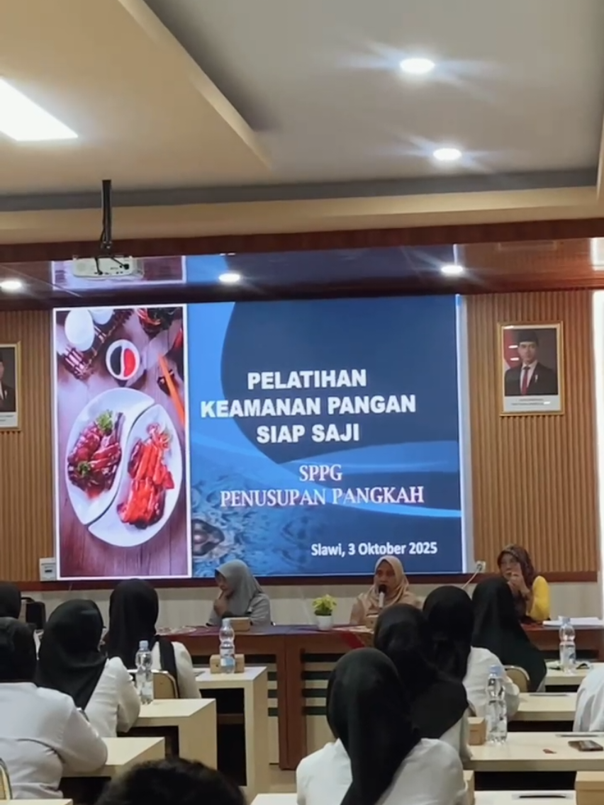 pelatihan penjamah makanan sspg penusupan di Dinas kesehatan Kab. Tegal. #sppg #mbg