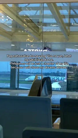 Pag nahawakan ko na yang Visa na yan, lahat ng sakit iiwan ko na. Philippines wil be just a chapter of my life because i will chase my dreams abroad. #soon #foryoupage #abroad #claiming #fyppppppppppppppppppppppp 