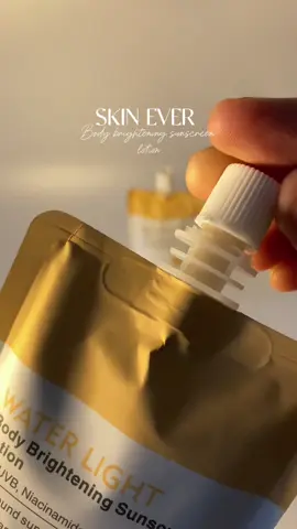 SKIN EVER [ For Dark Skin] Water light body brightening sunscreen lotion🧡  #Skinever #skineverph #skineverskincare #skincare #sunscreen 