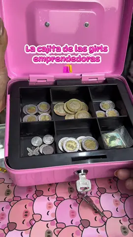 La cajita más bonita que verás hoy 😍 #cajadedinero #cajarosa #girlemprendedora #tiktokshop 