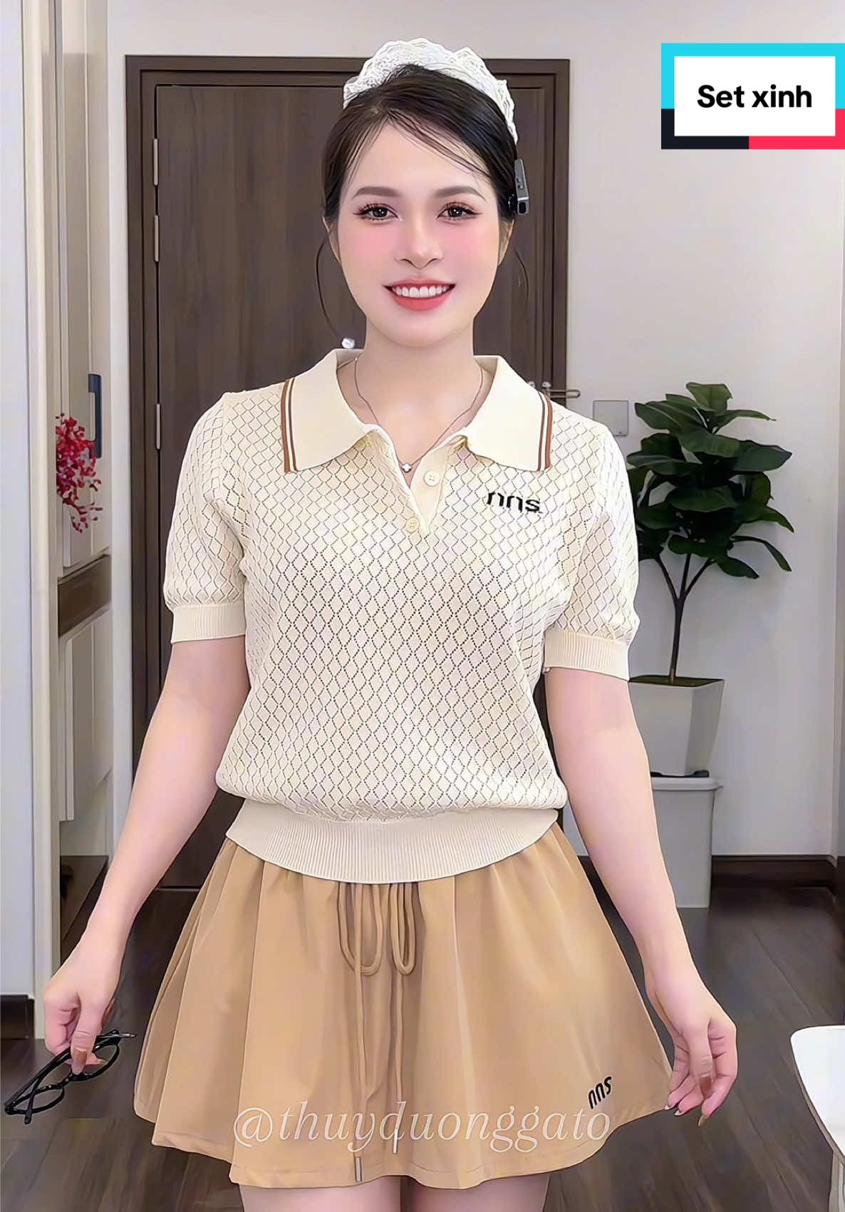 Mặc cả set thì tiện mà tách set vẫn xinh nha #dươngơi #thoitranghottrend #setdoxinh #setaochanvay #sethottrend 