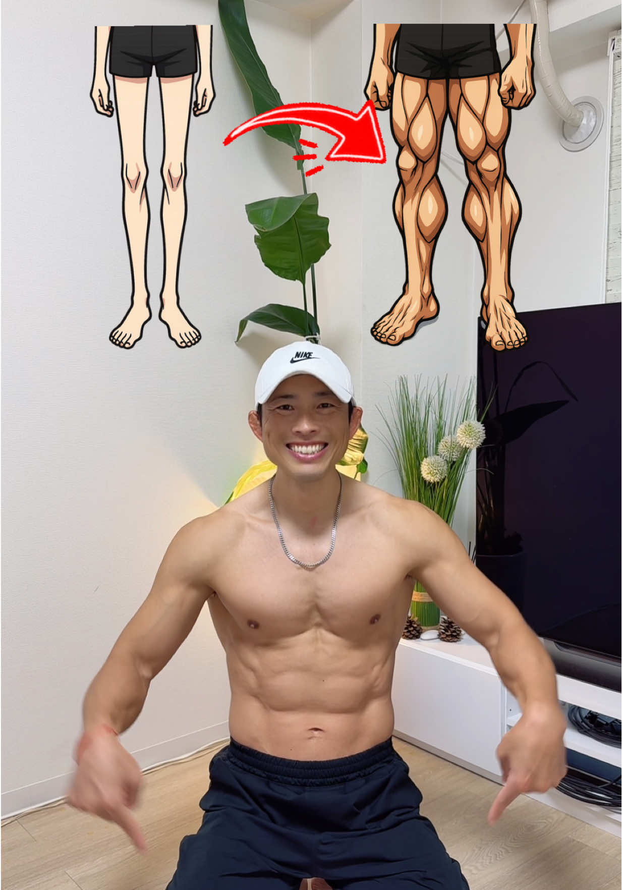 Leg Training Day-Body weight Only❗️脚トレDAY自重版#workoutmotivation #workoutfromhome #legworkout #legday #脚トレ 