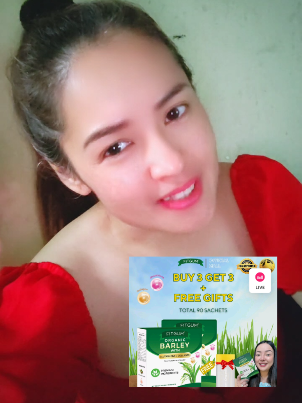 Fitgum Organic and Pure Barley Grass Powder 1 box of 15 tablets FDA APPROVED #foryou #fyp ##Fitgum 