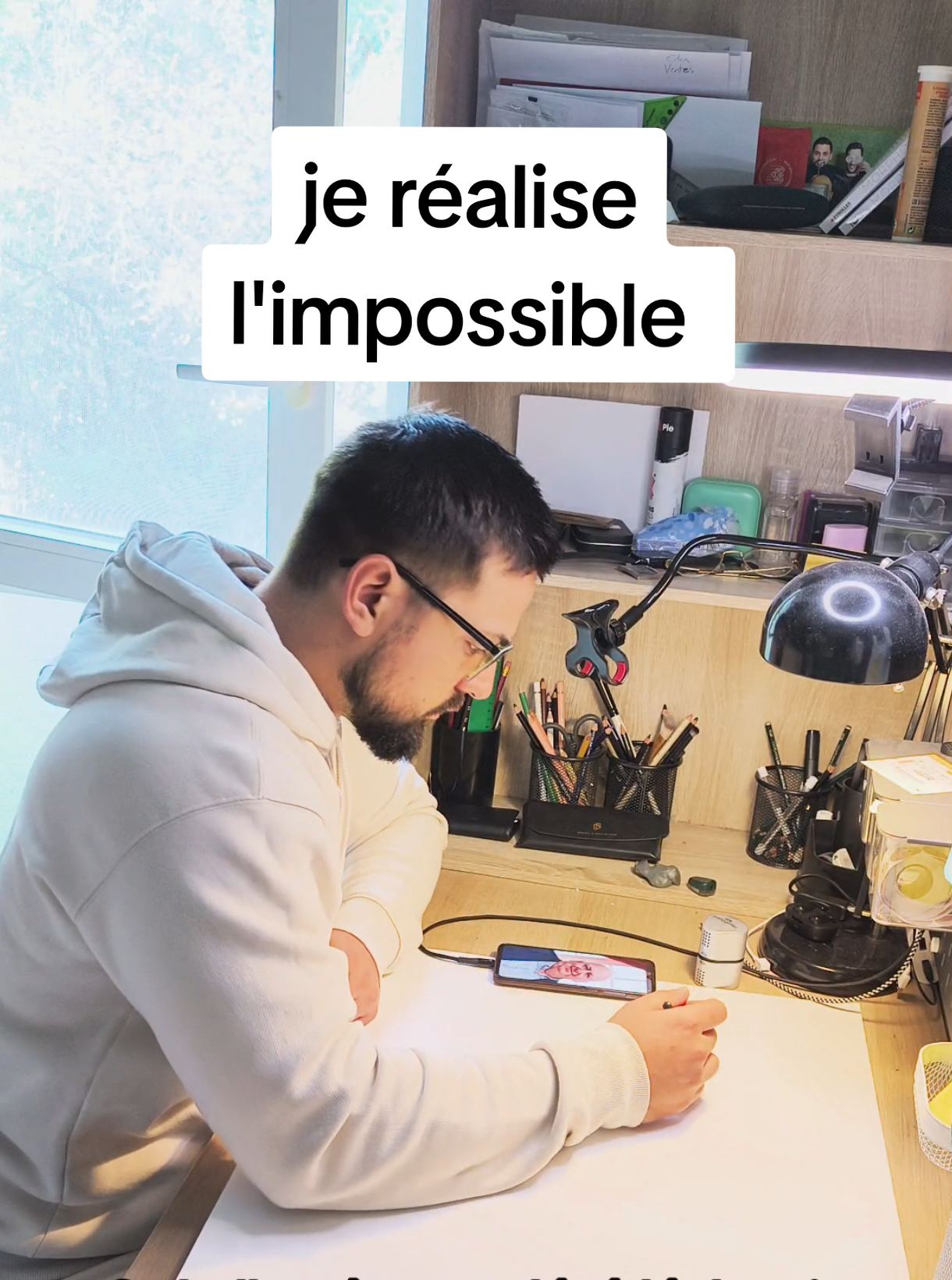 il ne pensait pas l'avoir à ses côtés pour leur mariage, j'ai donc réalisé l'impossible 🥰 #famille #cadeau #creation #portrait #pourtoii 