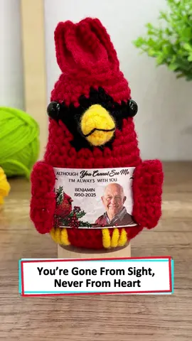 Every stitch in this doll crochet whispers of the love we shared, with his face smiling back at me #wanderprints #personalized #gifts #giftforfamily #memorial