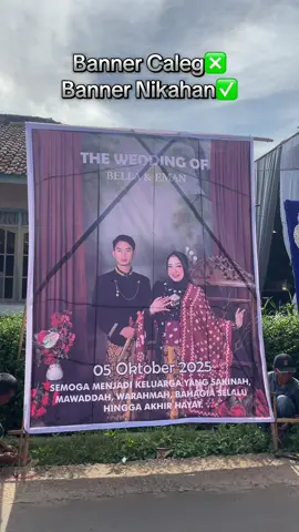 #mashaallahtabarakallah #pernikahanidaman #bannerwedding #nikahmuda 